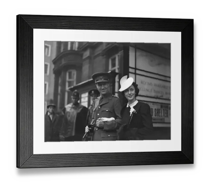 Framed Print : Wedding of Captain Hamish Hamilton ( publisher ) and Countess Yvonne Pallavicino Framed Print : Wedding of Captain Hamish Hamilton ( publisher ) and Countess Yvonne Pallavicino