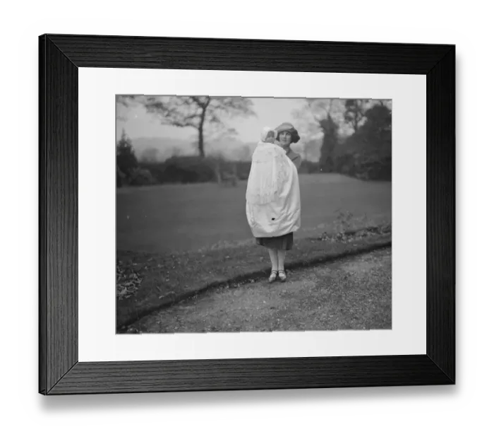 Framed Print : Christening of infant daughter of Lieutenant Colonel Robert and Mrs Loraine at Roehampton Mrs