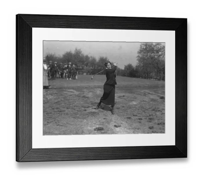 Framed Print : Men V Women Golf match at West Hill Golf Club, Miss Cecil Leitch Framed Print : Men V Women Golf match at West Hill Golf Club, Miss Cecil Leitch