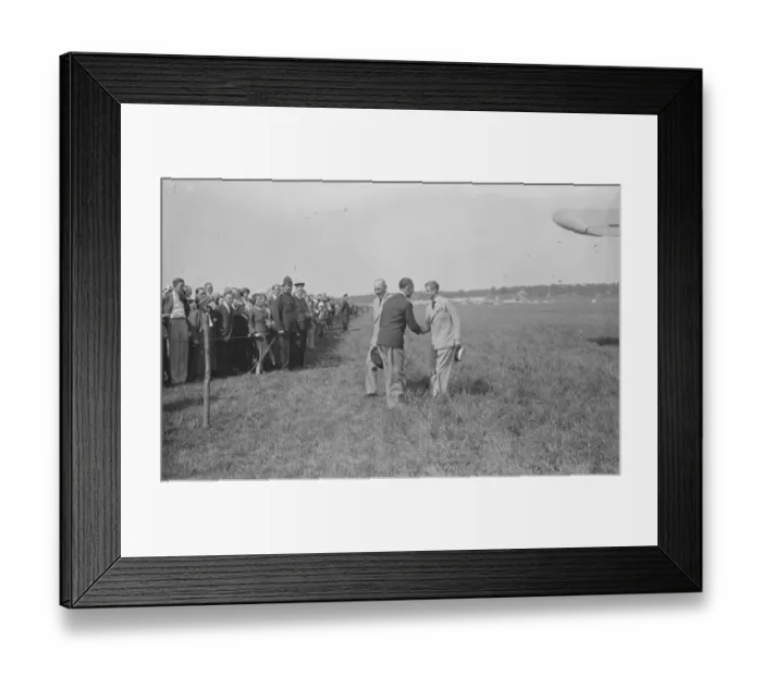 Framed Print : Guild of air pilots and navigators display at Brooklands The Prince of Wales with Framed Print : Guild of air pilots and navigators display at Brooklands The Prince of Wales with