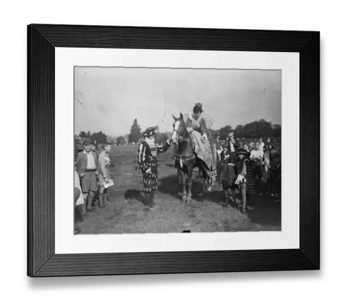 Framed Print : Esher Pageant. Sandown race course. 17 September 1932 Framed Print : Esher Pageant. Sandown race course. 17 September 1932