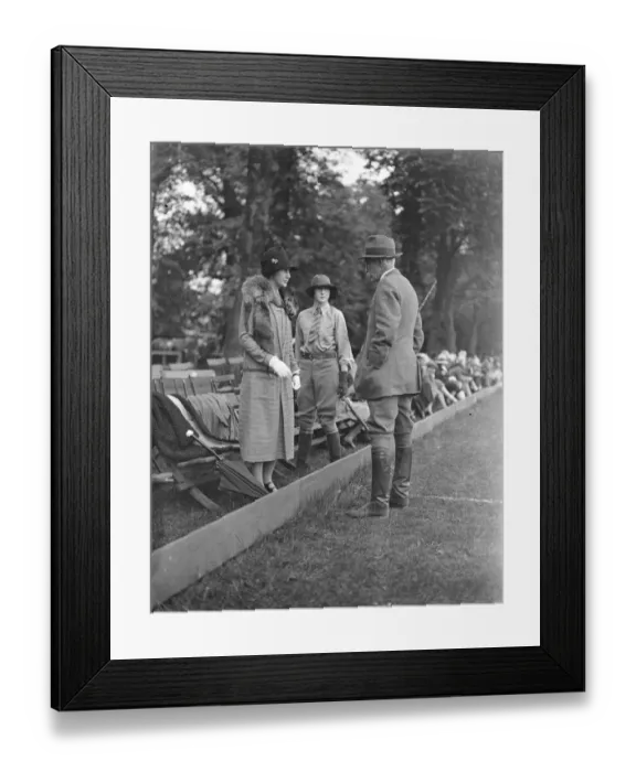Framed Print : Roehampton Club Pony Gymkhana Lady Ramsden and her daughter, Miss Ramsden with Framed Print : Roehampton Club Pony Gymkhana Lady Ramsden and her daughter, Miss Ramsden with