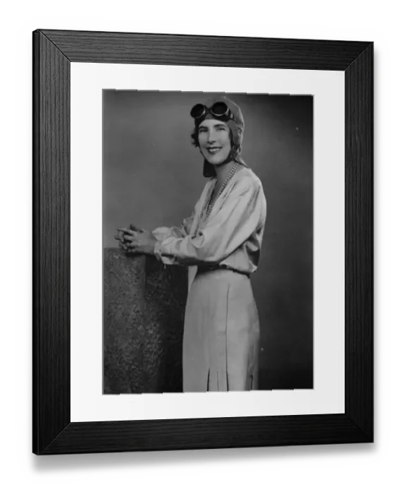 Framed Print : The Hon Mrs Victor Bruce. 1 September 1930 Framed Print : The Hon Mrs Victor Bruce. 1 September 1930