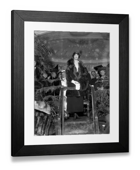 Framed Print : The Duchess of Sutherland opens the Church Army Sale of work at Portman Rooms Framed Print : The Duchess of Sutherland opens the Church Army Sale of work at Portman Rooms