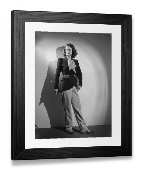Framed Print : British Wardrobe For Americas Cotton Maid Americas 1948 Maid of Cotton nineteen-year-old Framed Print : British Wardrobe For Americas Cotton Maid Americas 1948 Maid of Cotton nineteen-year-old