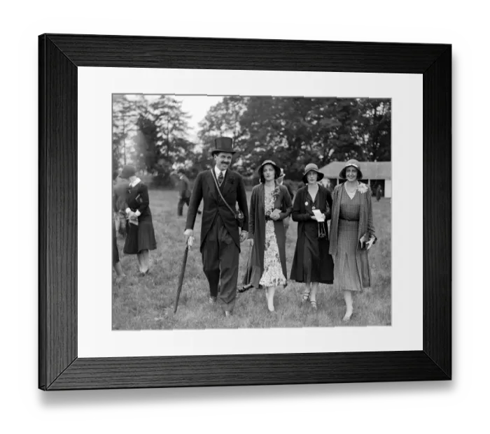Framed Print : Derby Day at Epson. Captain Euan Wallace, Lady Milbanke, Countess of Westmorland Framed Print : Derby Day at Epson. Captain Euan Wallace, Lady Milbanke, Countess of Westmorland