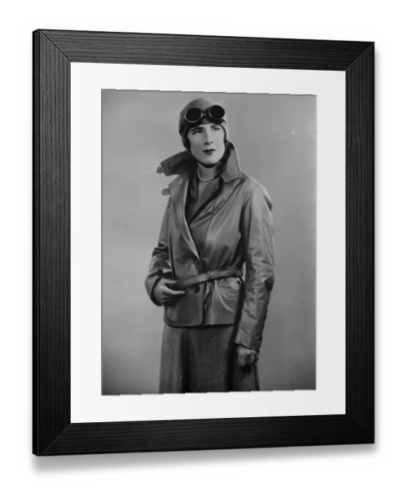 Framed Print : The Hon Mrs Victor Bruce. 1 September 1930 Framed Print : The Hon Mrs Victor Bruce. 1 September 1930
