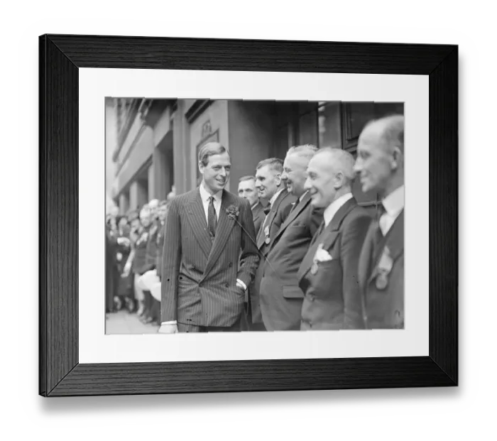 Framed Print : The Duke of Kent and Lifeboat Heroes 11 June 1938