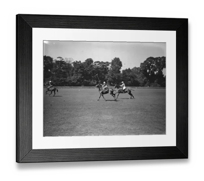 Framed Print : Ranelagh- Play in progress in in the ladies match Oddments versus Valkyrie Framed Print : Ranelagh- Play in progress in in the ladies match Oddments versus Valkyrie