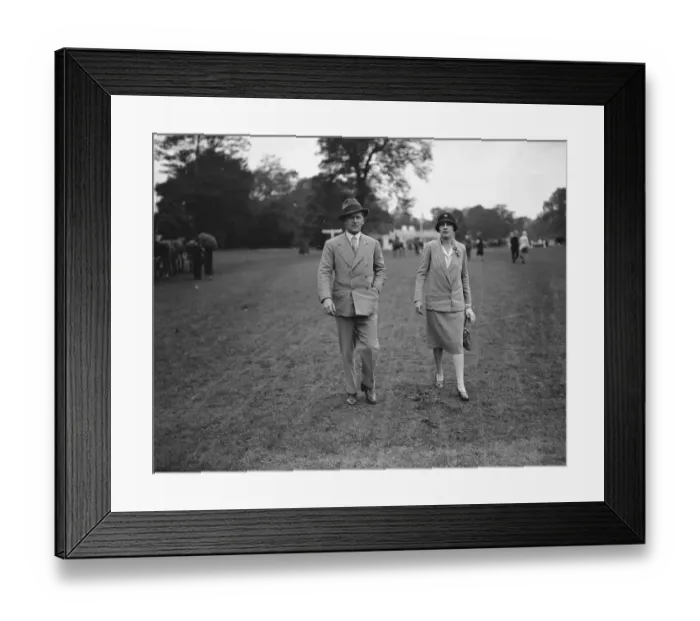 Framed Print : Ranelagh polo pony show. Colonel Bishop, VC and Mrs Bishop. 1926