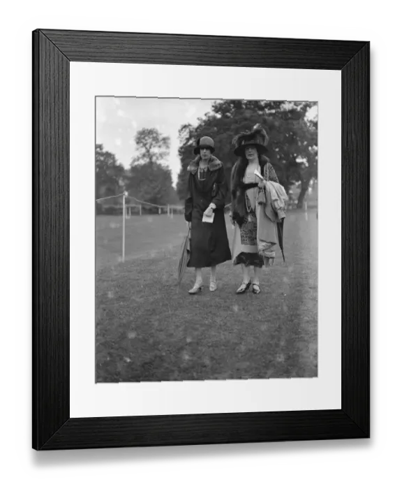Framed Print : Ladies mounted sports at Ranelagh. Mrs Cecil Stafford and Mrs Norman Perkins. 1925 Framed Print : Ladies mounted sports at Ranelagh. Mrs Cecil Stafford and Mrs Norman Perkins. 1925