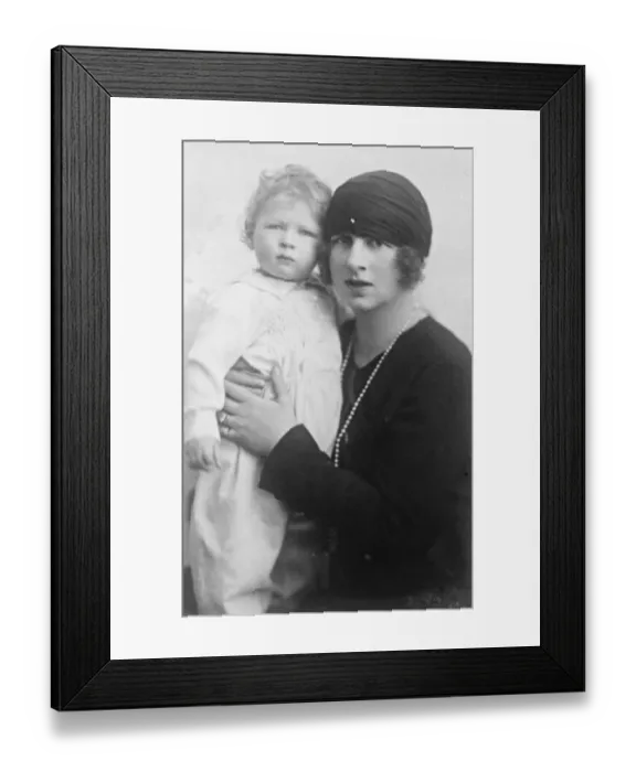 Framed Print : Rumanias Future King Little Princess Michael the infant son of the Crown Princess Framed Print : Rumanias Future King Little Princess Michael the infant son of the Crown Princess