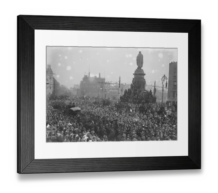 Framed Print : Funeral Procession in Dublin Passing the O Connell statue in Sackville Street Framed Print : Funeral Procession in Dublin Passing the O Connell statue in Sackville Street