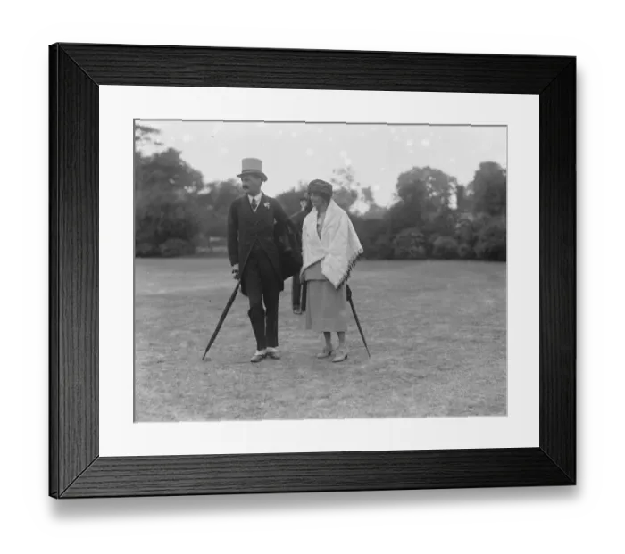 Framed Print : Polo at Hurlingham. Mr and Mrs Walter Lambert Framed Print : Polo at Hurlingham. Mr and Mrs Walter Lambert