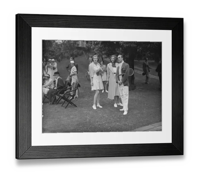 Framed Print : Lady Crossfields tennis club party at Highgate Miss Paravicini, Lady Alington Framed Print : Lady Crossfields tennis club party at Highgate Miss Paravicini, Lady Alington