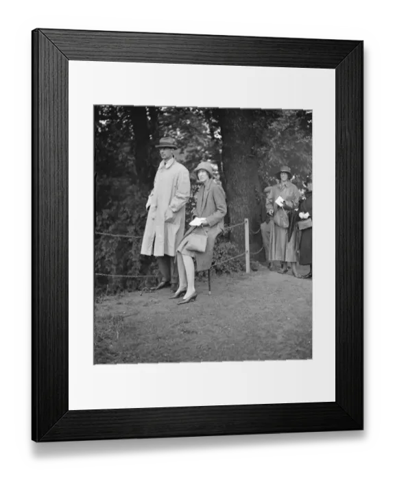 Framed Print : At the Ranelagh Horse and Polo Pony show - Captain Shedden and Lady Diana Shedden. 1929 Framed Print : At the Ranelagh Horse and Polo Pony show - Captain Shedden and Lady Diana Shedden. 1929