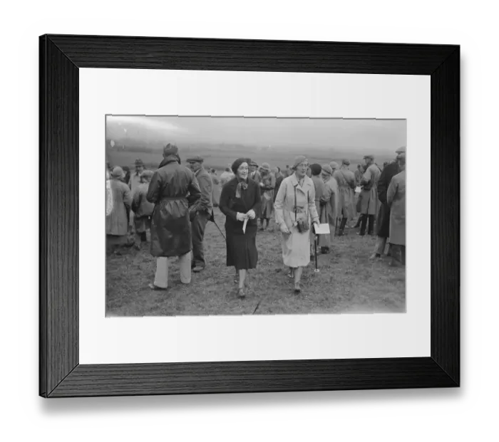 Framed Print : Rutland point to point at Long Clawson. Hon Mrs Freddie Cripps and Miss Hibbert. 1933 Framed Print : Rutland point to point at Long Clawson. Hon Mrs Freddie Cripps and Miss Hibbert. 1933