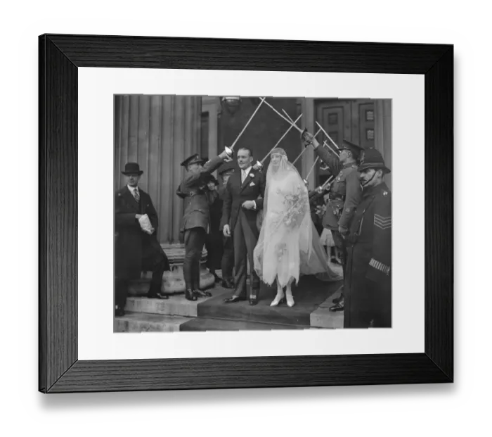 Framed Print : Wedding of Captain P Vincent and Miss P Rycroft ( Stoke House, Purton Stoke ) Framed Print : Wedding of Captain P Vincent and Miss P Rycroft ( Stoke House, Purton Stoke )