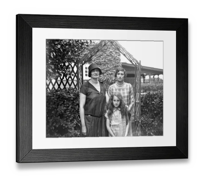 Framed Print : At the Seigneurie, Sark, Channel Islands. Mrs Dudley Beaumont ( later married Framed Print : At the Seigneurie, Sark, Channel Islands. Mrs Dudley Beaumont ( later married