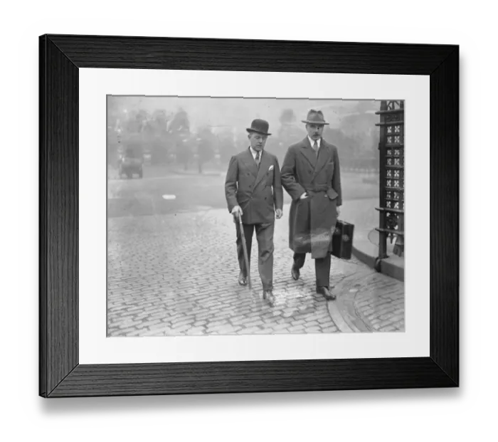 Framed Print : Parliament re - assembles. Walking to the Houses of Parliament, Lieutenant Colonel A J K Todd Framed Print : Parliament re - assembles. Walking to the Houses of Parliament, Lieutenant Colonel A J K Todd