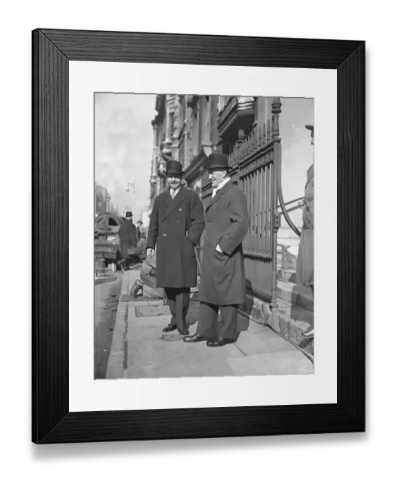 Framed Print : Christening of infant son of Mr and Mrs Euan Wallace at St Marks North Audley