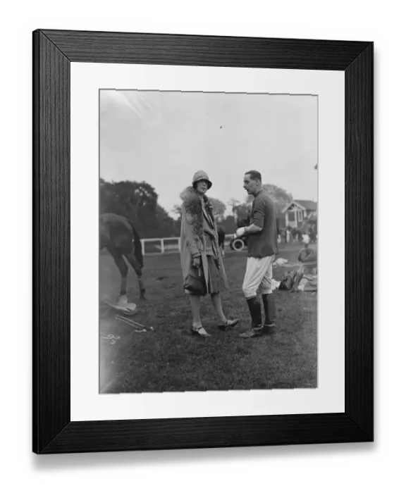 Framed Print : Polo at Ranelagh - Ramblers versus Wasps. Lady Furnival and Captain J C Rogerson Framed Print : Polo at Ranelagh - Ramblers versus Wasps. Lady Furnival and Captain J C Rogerson