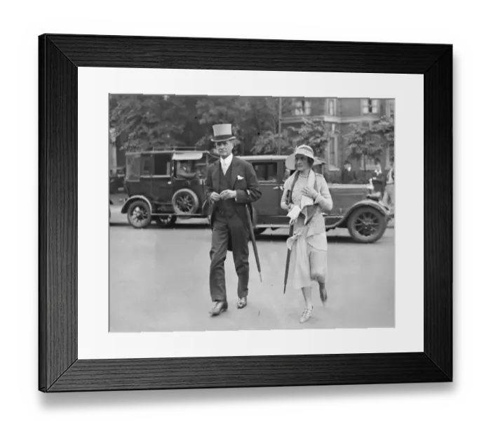 Framed Print : Eton versus Harrow cricket at Lords Cricket Ground Lord and Lady Astor 1931