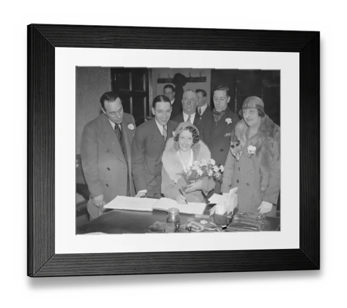 Framed Print : Wedding of Charles Smirks and Mrs Girvan Barker at Epsom Register office Bride Framed Print : Wedding of Charles Smirks and Mrs Girvan Barker at Epsom Register office Bride