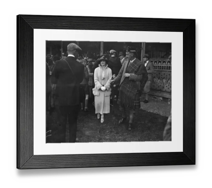 Framed Print : At the Northern Games meeting at Inverness, Scotland; the Honourable Mrs and Captain Framed Print : At the Northern Games meeting at Inverness, Scotland; the Honourable Mrs and Captain