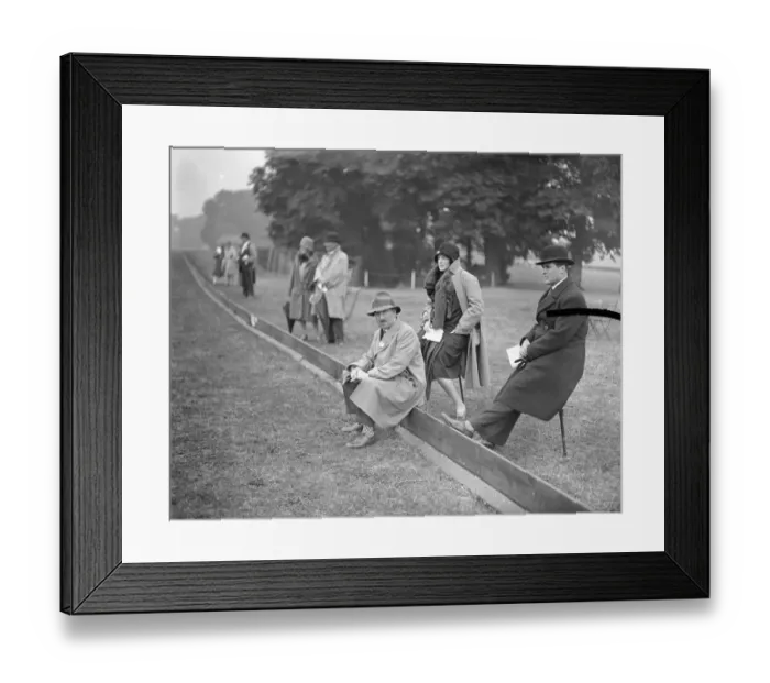Framed Print : At the Ranelagh Horse and Polo Pony show - Major and Lady Helen McCalmont. 1929