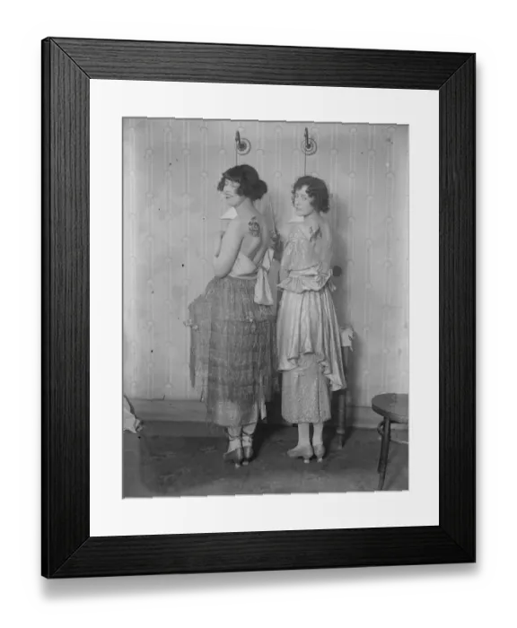 Framed Print : The latest Craze. The Stencilled Back