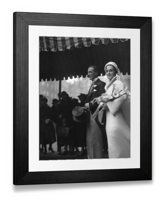 Framed Print : Wedding of Dr E Fs Morrison ( Master of the Westerley Hunt ) and Miss Gonda Van Framed Print : Wedding of Dr E Fs Morrison ( Master of the Westerley Hunt ) and Miss Gonda Van