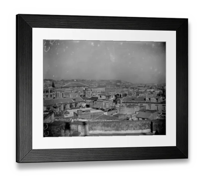 Framed Print : A view of Naples from the hill behind Framed Print : A view of Naples from the hill behind