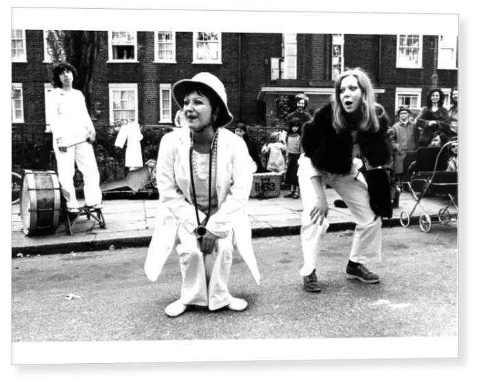 Print : Feminist theatre group for Abortion on Demand in London. c. 1970 Print : Feminist theatre group for Abortion on Demand in London. c. 1970