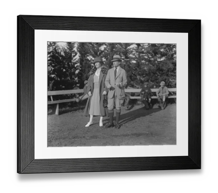 Framed Print : International Society at Cannes Golf Club. Baron and Baroness De Ramsay. 6 February Framed Print : International Society at Cannes Golf Club. Baron and Baroness De Ramsay. 6 February