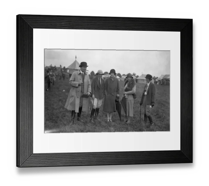 Framed Print : Rutland County Show at Oakham. Mr Hilton Green, ( Master of Foxhounds ), Miss Anne Wilson