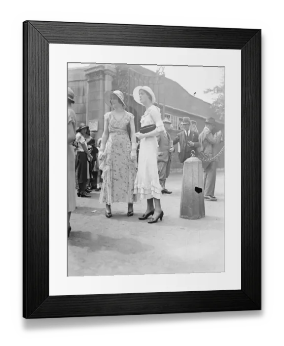 Framed Print : Eton versus Harrow at Lords. Lady Joan Hope and Lady Susan Edginton. 1932