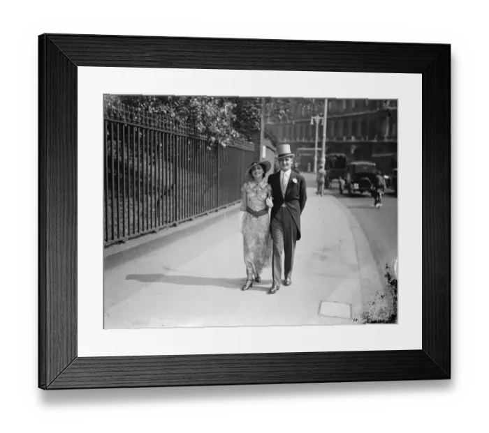 Framed Print : American woman lawyer at Royal Garden Party at Buckingham Palace. Miss Fanny Holtzman Framed Print : American woman lawyer at Royal Garden Party at Buckingham Palace. Miss Fanny Holtzman