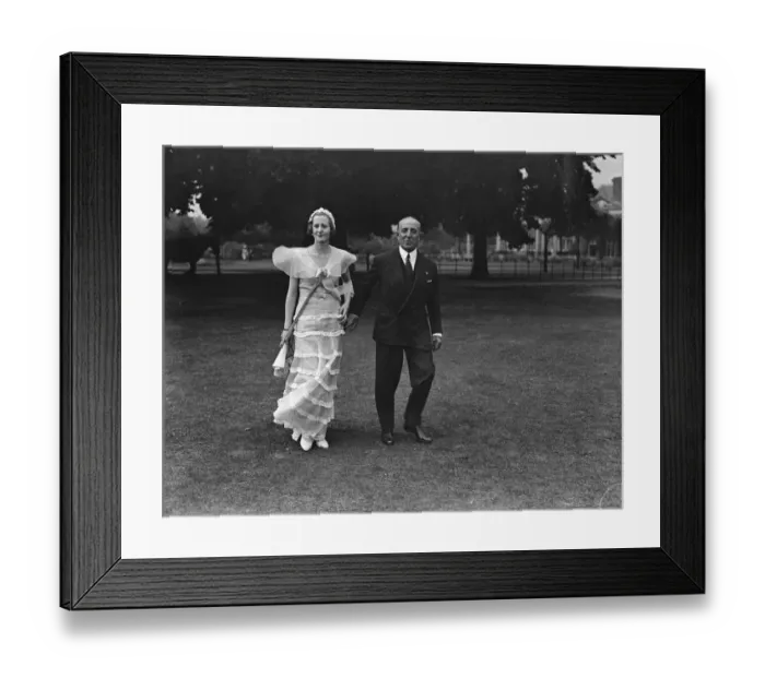 Framed Print : Polo at Ranelagh Duke of Yorks Cup Miss Daphne Prizer and Mr Lewis Prizer 1 Framed Print : Polo at Ranelagh Duke of Yorks Cup Miss Daphne Prizer and Mr Lewis Prizer 1