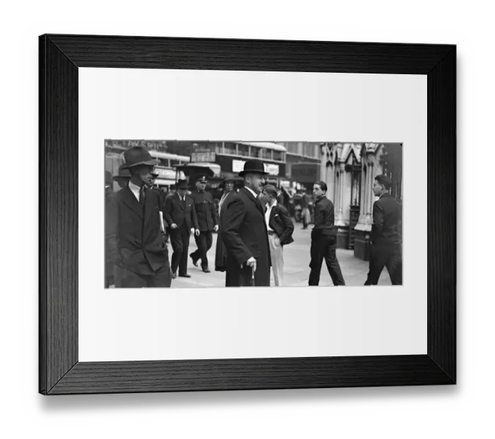 Framed Print : Parliament re - assembles. Walking to the Houses of Parliament, Sir Herbert Samuel Framed Print : Parliament re - assembles. Walking to the Houses of Parliament, Sir Herbert Samuel
