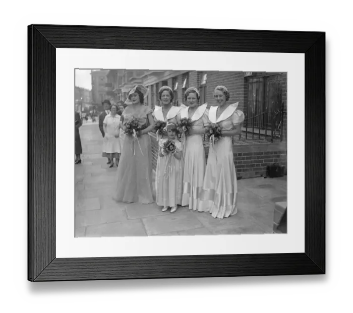 Framed Print : Henry Hall Gives Bride Away At Wedding Of Bert Yarlet, BBC Dance Orchestra Vocalist Henry Framed Print : Henry Hall Gives Bride Away At Wedding Of Bert Yarlet, BBC Dance Orchestra Vocalist Henry