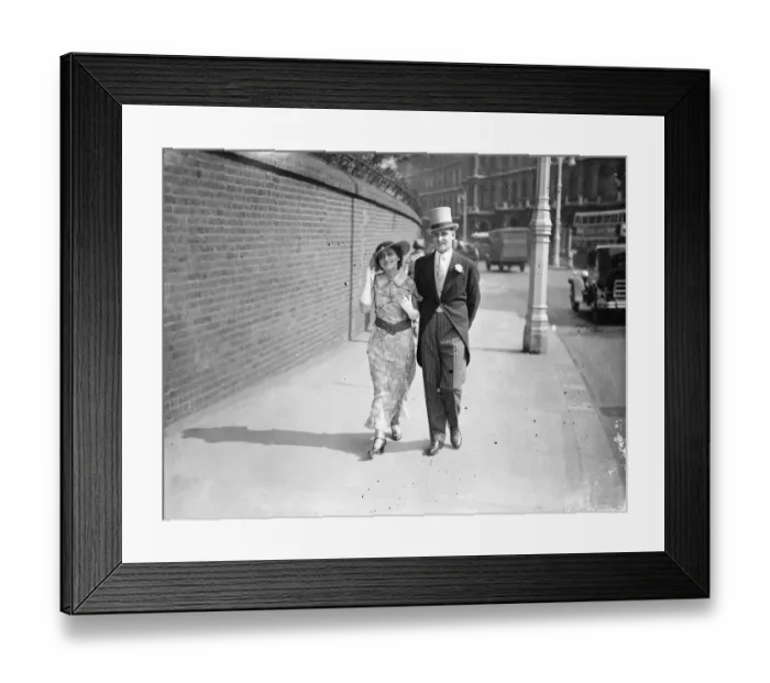 Framed Print : American woman lawyer at Royal Garden Party at Buckingham Palace. Miss Fanny Holtzman Framed Print : American woman lawyer at Royal Garden Party at Buckingham Palace. Miss Fanny Holtzman