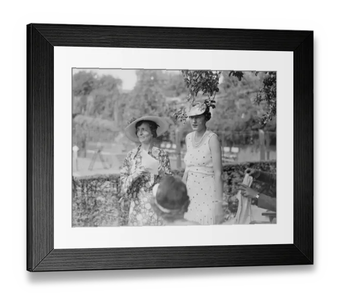 Framed Print : Lady Crossfields tennis club party at Highgate Duchess of Westminster ( right Framed Print : Lady Crossfields tennis club party at Highgate Duchess of Westminster ( right