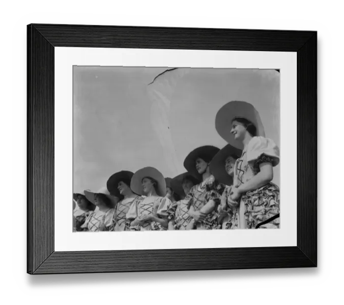 Framed Print : Woolwich Coronation Pageant rehearsal at War Memorial Hospital. 1937 Framed Print : Woolwich Coronation Pageant rehearsal at War Memorial Hospital. 1937
