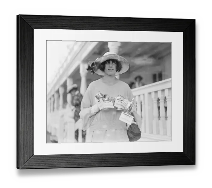 Framed Print : Ranelagh Polo club - Horse and Polo Show Hon Anne Lytton ( daughter of Lady Wentworth