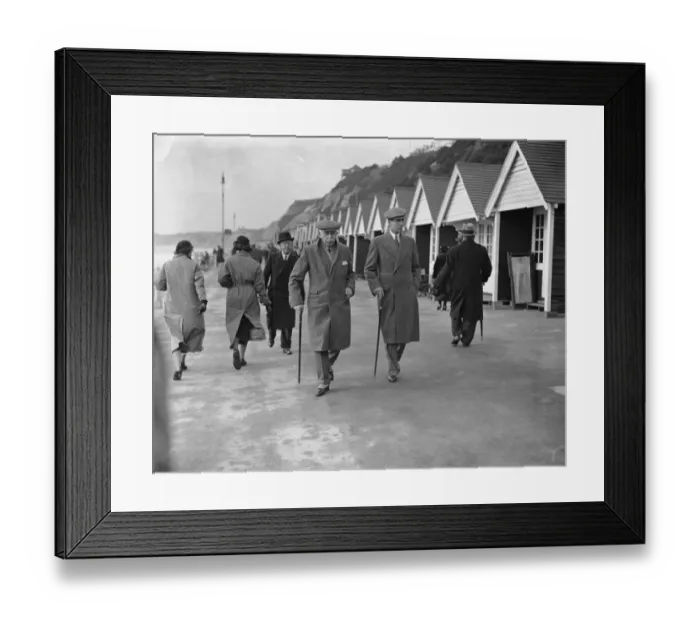 Framed Print : Wintering at Bournemouth. Prince Arthur, Duke of Connaught and Strathearn and his equerry Framed Print : Wintering at Bournemouth. Prince Arthur, Duke of Connaught and Strathearn and his equerry