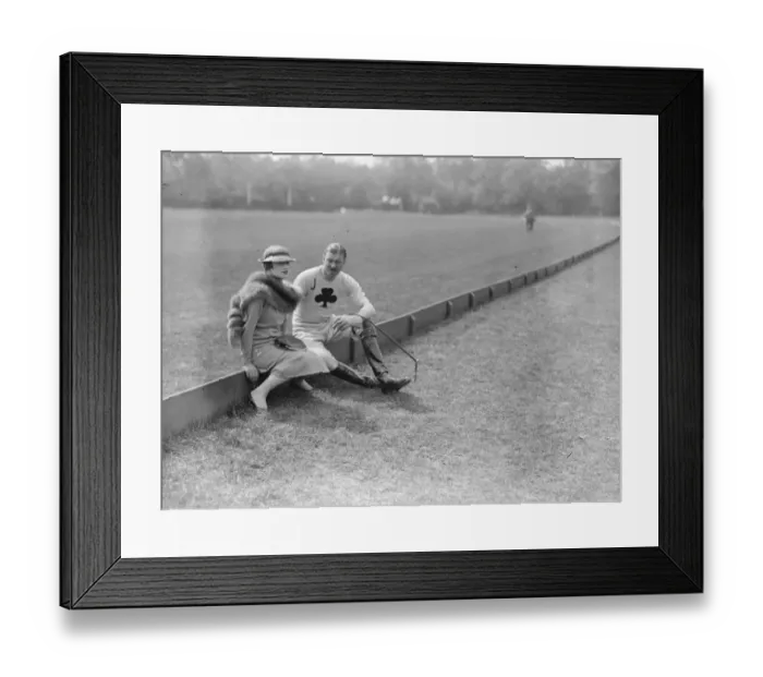 Framed Print : Polo at the Ranelagh Club, West London. At the match between the, Knaves Framed Print : Polo at the Ranelagh Club, West London. At the match between the, Knaves