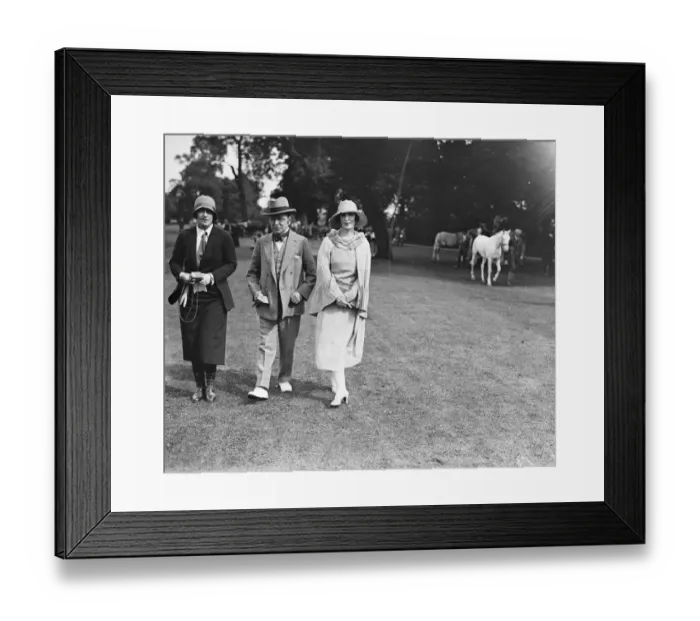 Framed Print : At the Ranelagh Club Pony show - the Honourable Mrs Freddie Cripps, Sir John Framed Print : At the Ranelagh Club Pony show - the Honourable Mrs Freddie Cripps, Sir John