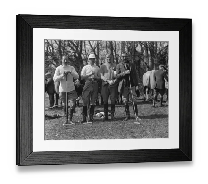 Framed Print : Polo at Tidworth. The English team practising for their upcoming matches Framed Print : Polo at Tidworth. The English team practising for their upcoming matches