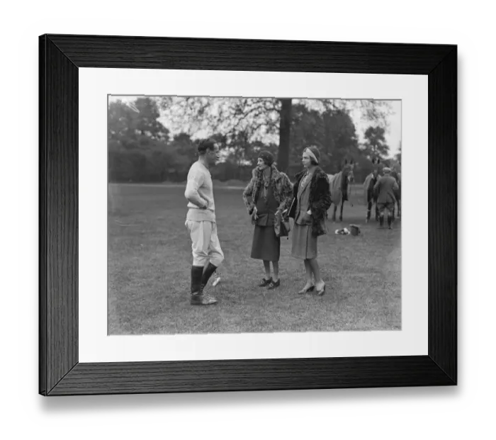 Framed Print : Polo at Ranelagh Bluejackets versus Royal House Guards Lieut Commander C E Lambe 20